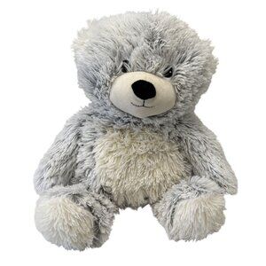 Warmies Microwaveable Plush Gray TeddyBear 14" Comfort All Ages Lavender-Scented